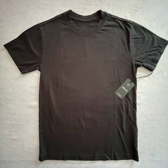 allbirds Organic Cotton T Shirts Mens Size XS Black Crew Neck Short Sleeve 2 CT - Picture 3 of 12